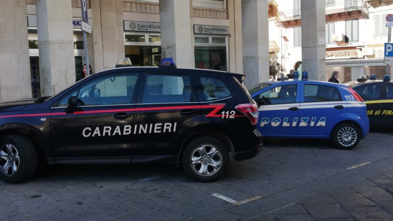Carabinieri, guardia di finanza, polizia a Sassari
