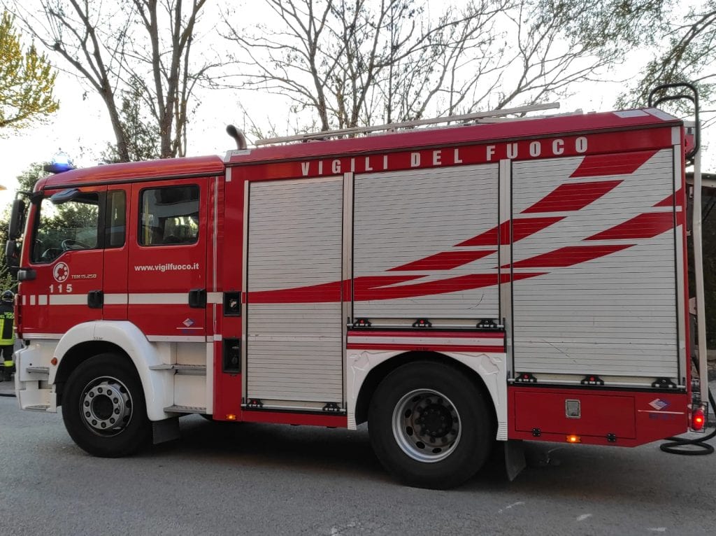 Vigili del fuoco incendio 131 sassari