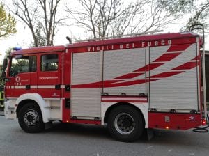Vigili del fuoco incendio 131 sassari