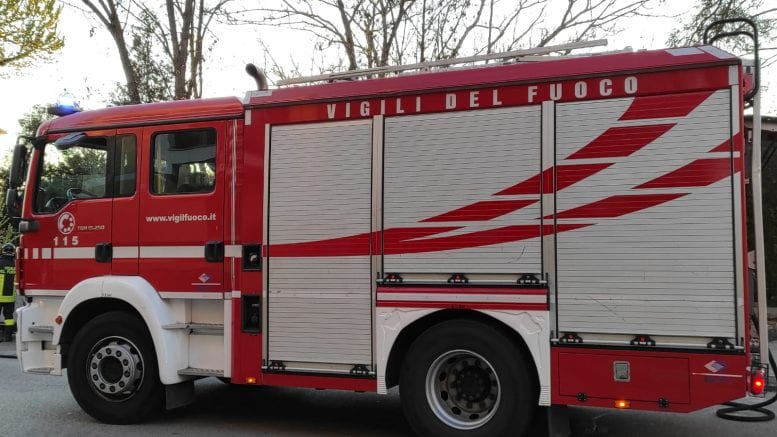 Vigili del fuoco incendio 131 sassari