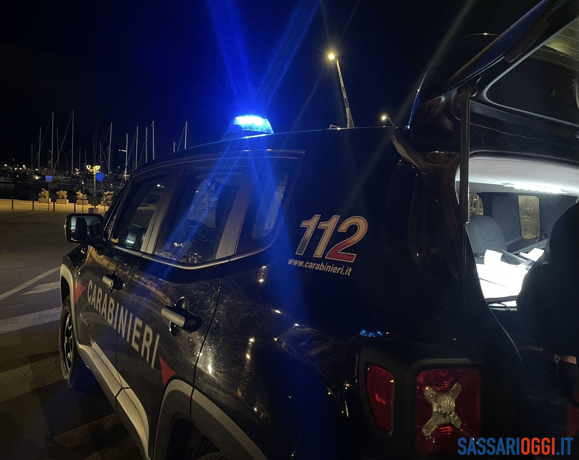 carabinieri notte (2) incidente porto torres