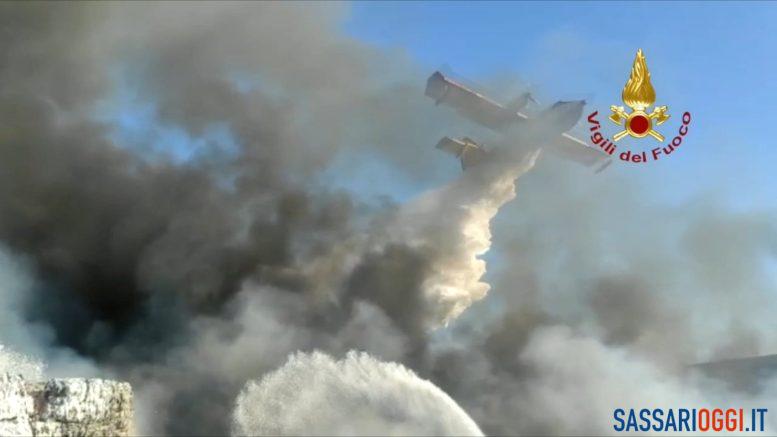 incendio gesam sassari canadair