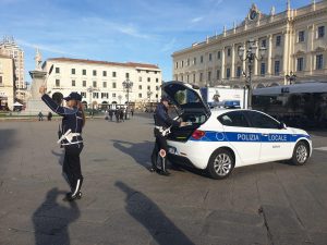Polizia locale piazza d'Italia Sassari