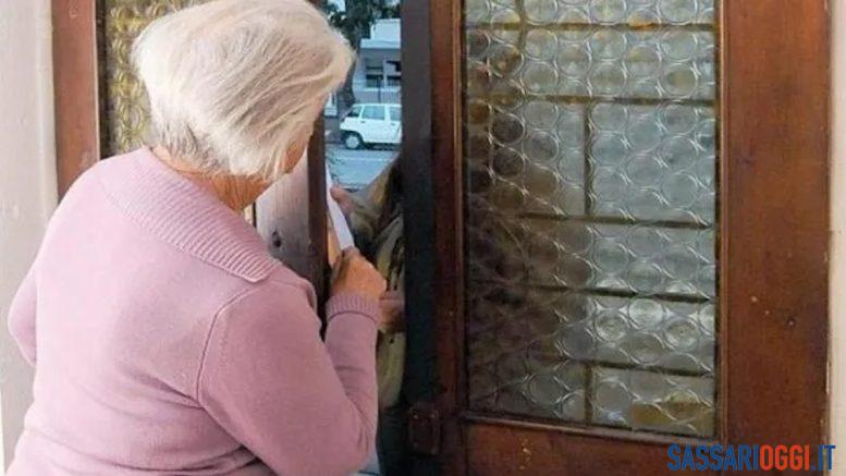 anziana sassari furto truffa olmedo