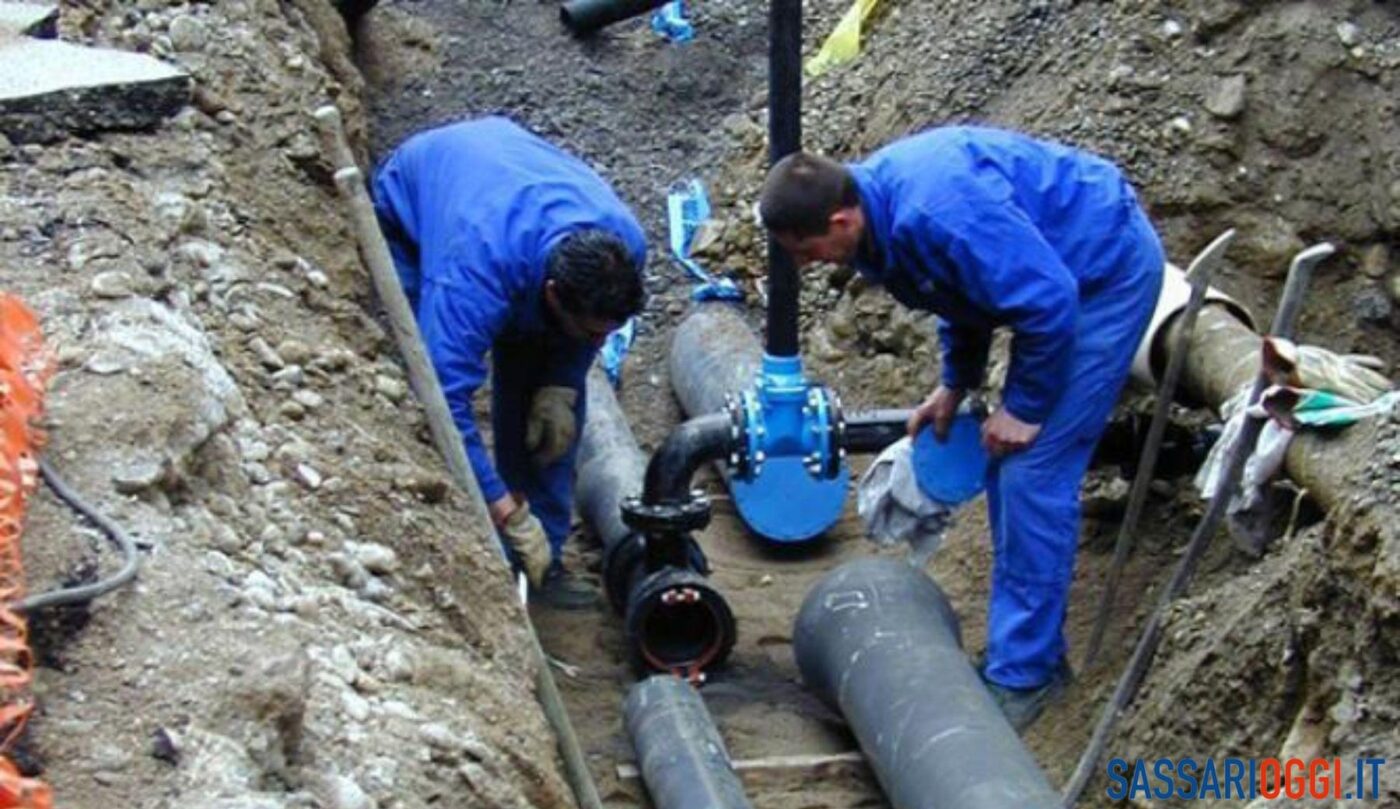 Lavori Abbanoa acqua Sassari