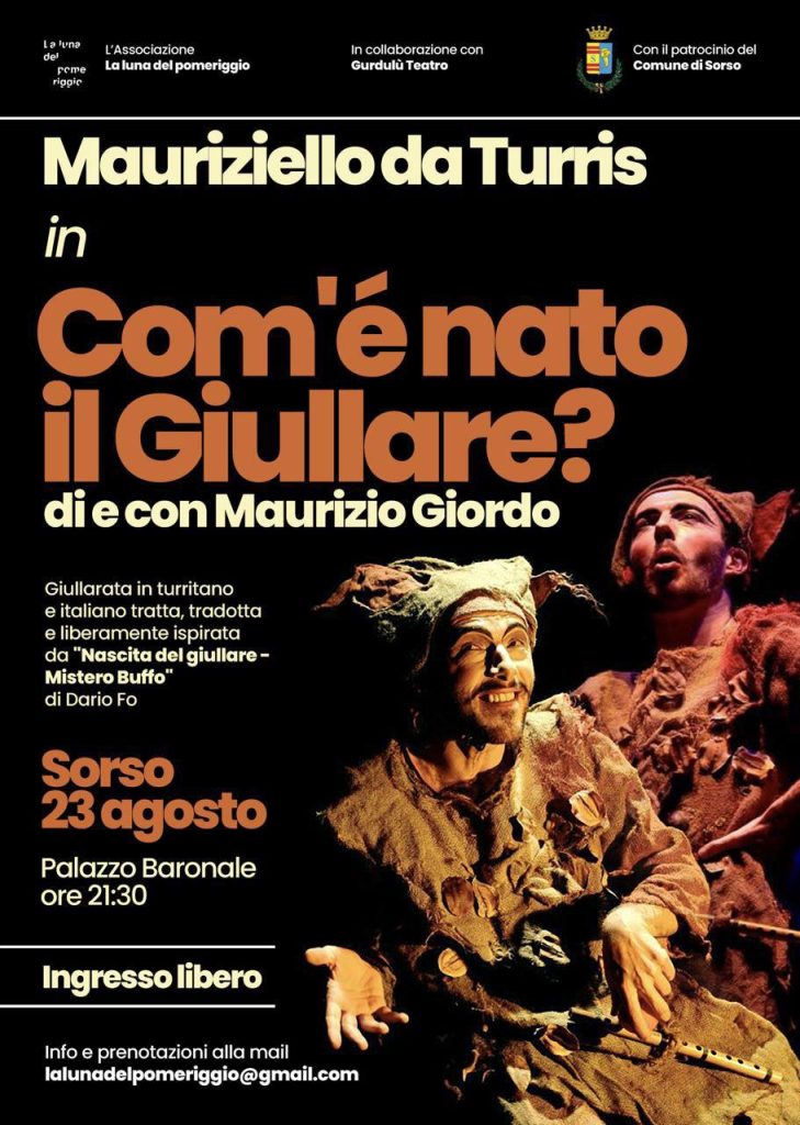 Sorso: serata teatro a Palazzo Baronale