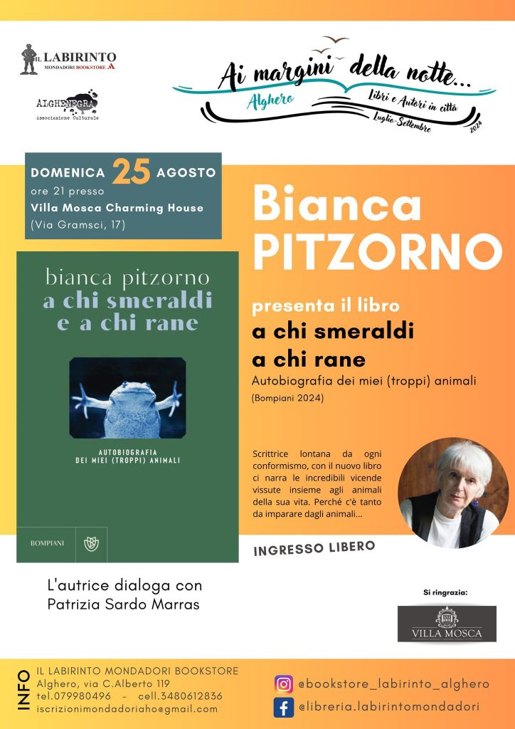 Alghero: Bianca Pitzorno presenta il suo ultimo libro