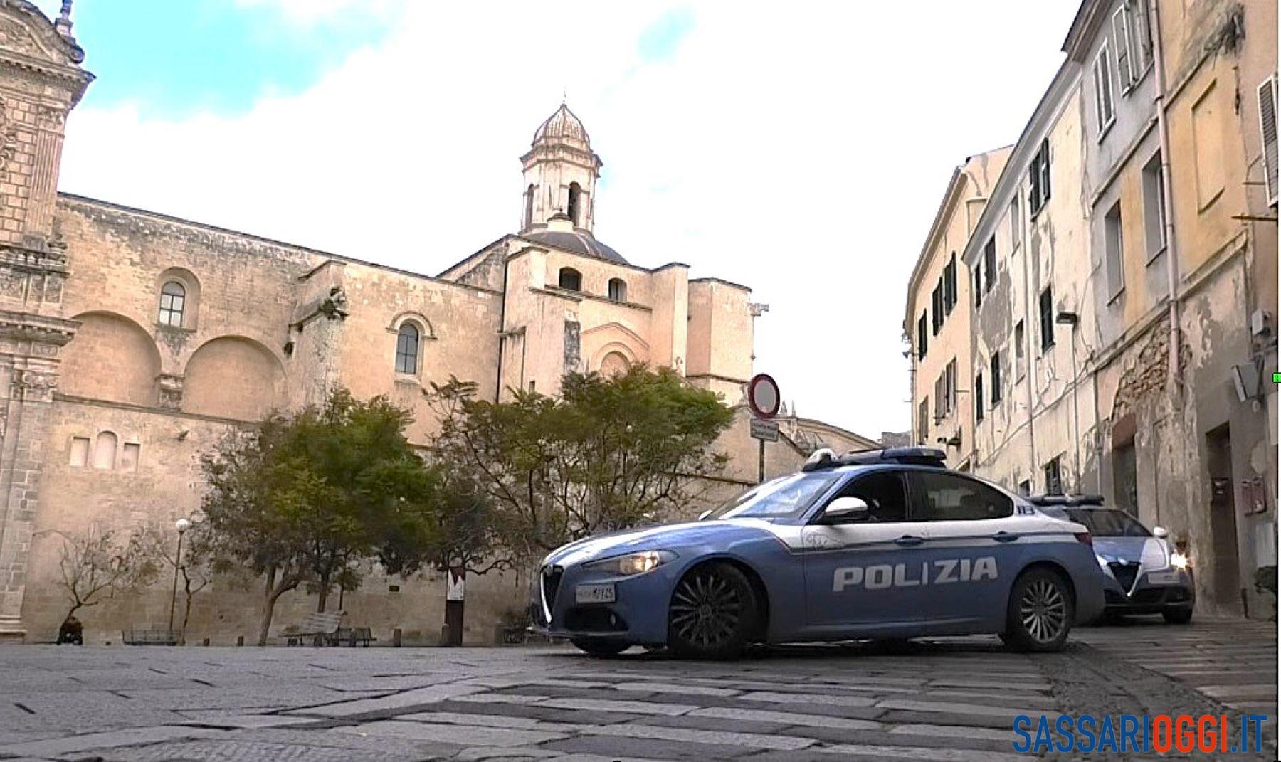 Polizia centro storico Sassari