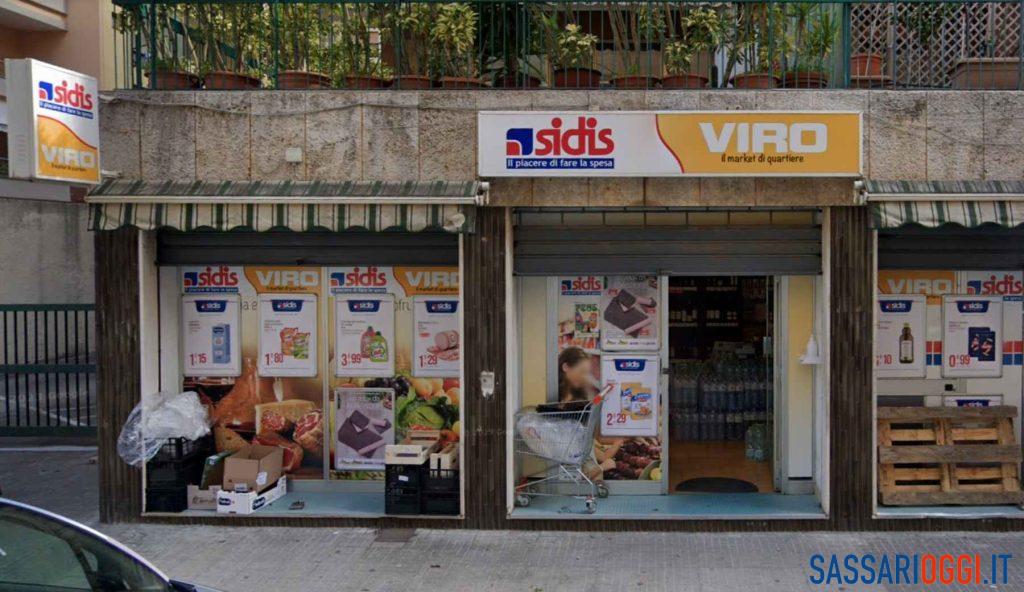 Rapina market Viro-Sidis, via IV novembre, Sassari