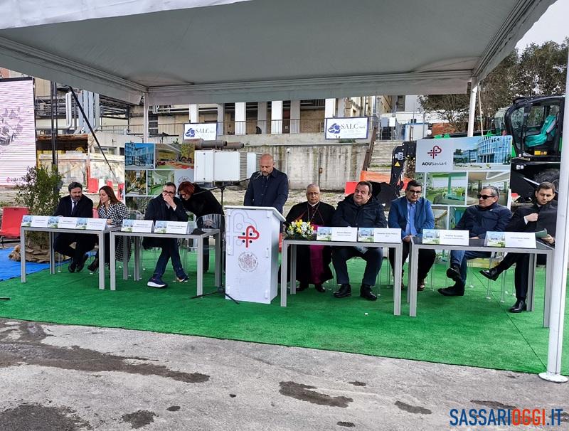 Nuovo ospedale infantile a Sassari, posata la prima pietra