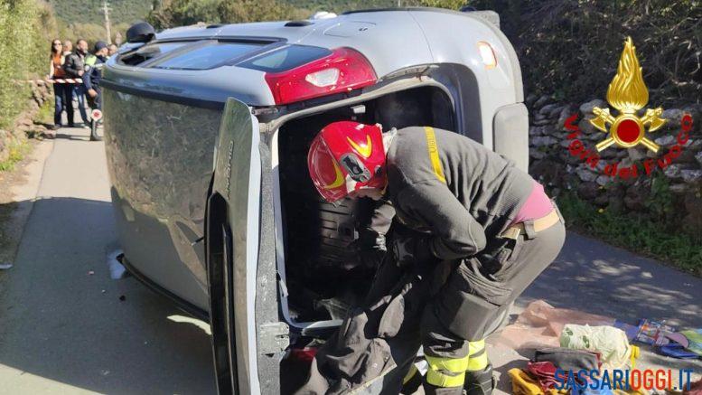 Brutto incidente nelle campagne di Alghero, un ferito grave