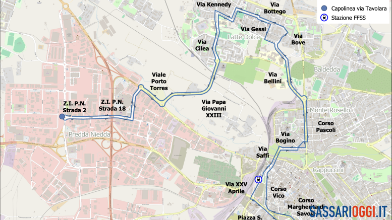 Una nuova linea Atp per collegare la periferia di Sassari