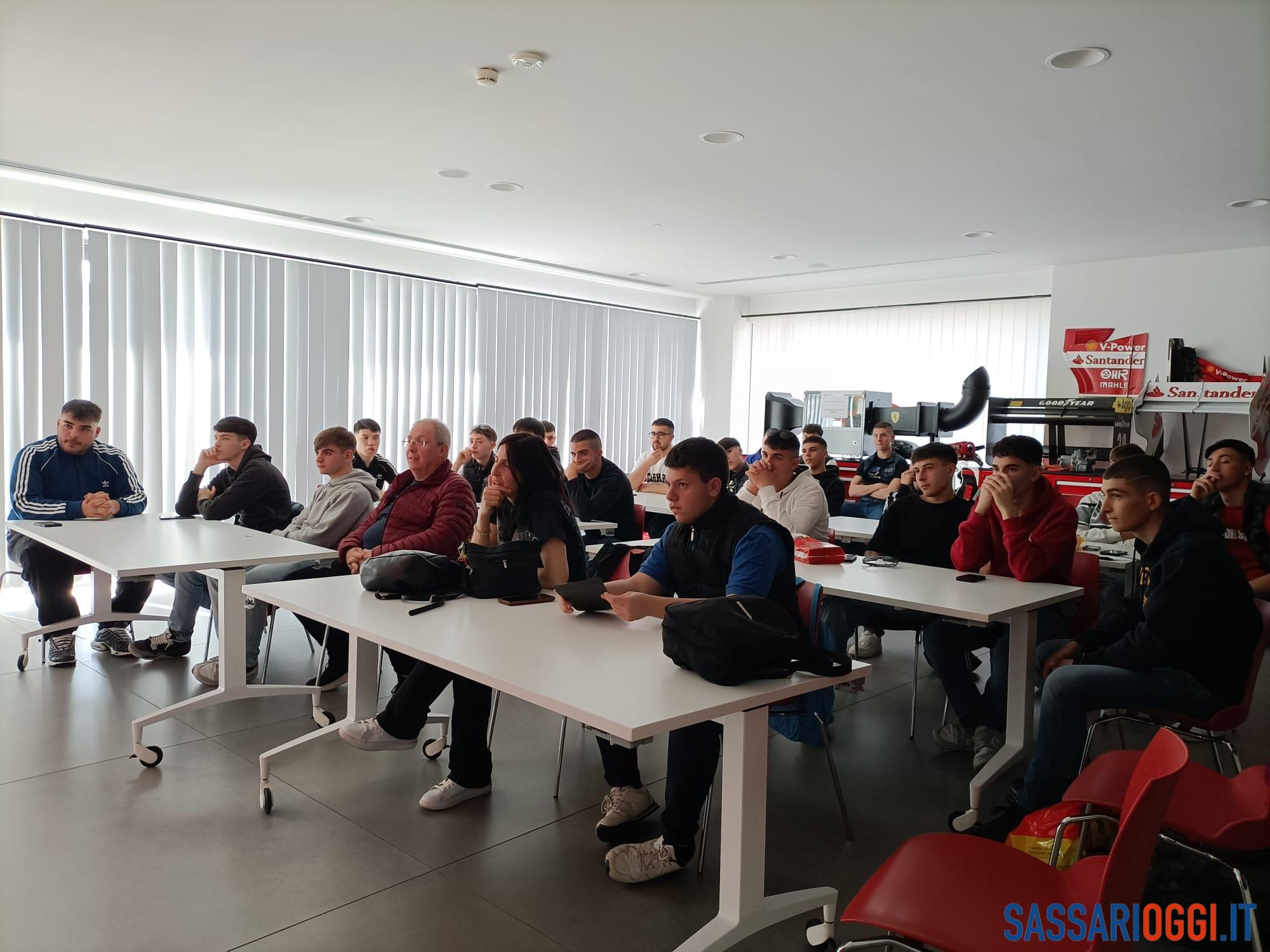 Gli studenti dell'Ipia di Sassari in viaggio nella Motor Valley