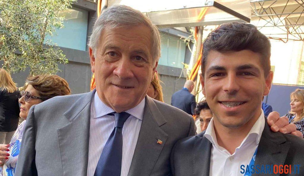 Antonio Tajani e Marco Dettori, Forza Italia Giovani Sardegna Sassari