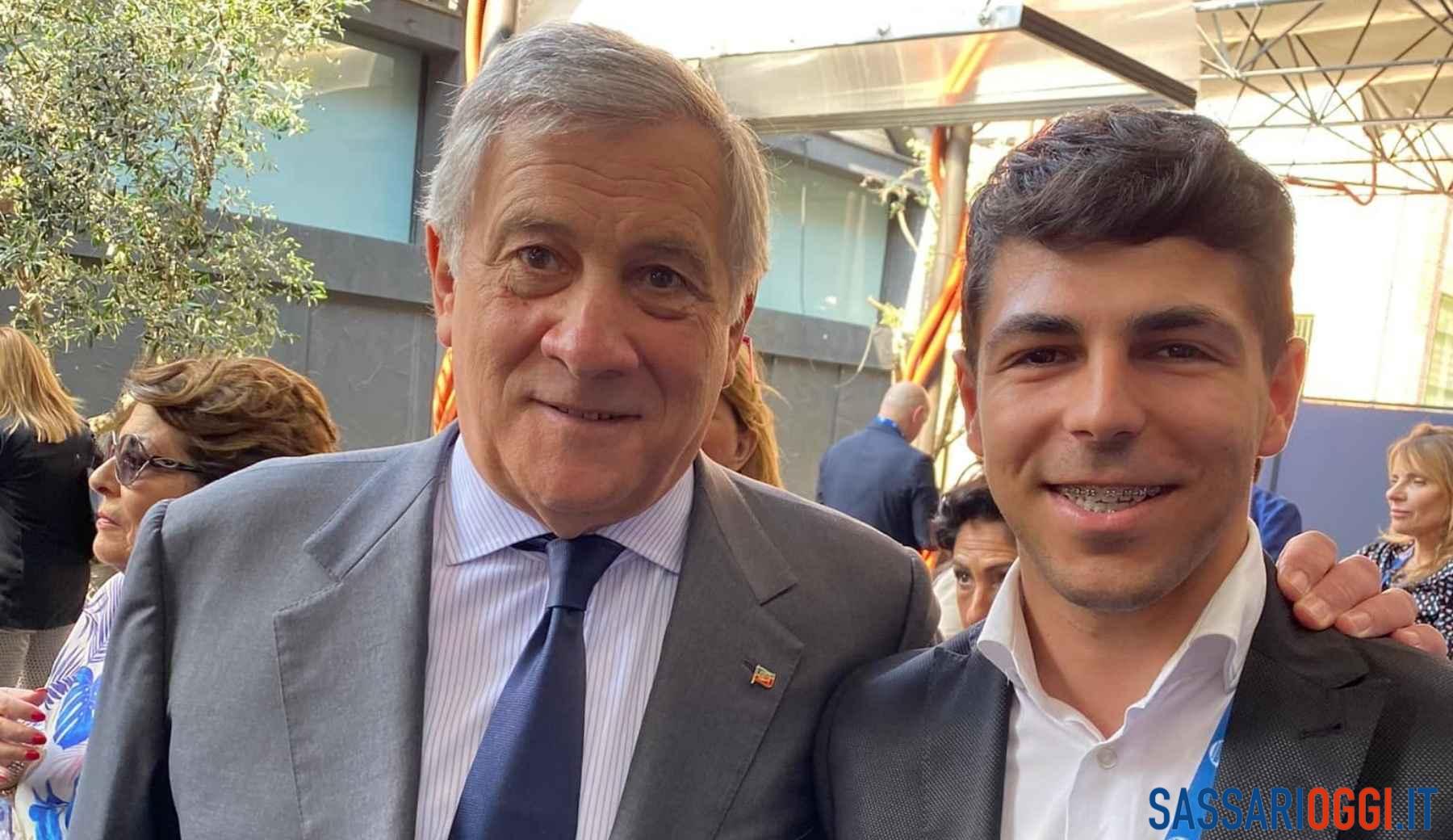 Antonio Tajani e Marco Dettori, Forza Italia Giovani Sardegna Sassari