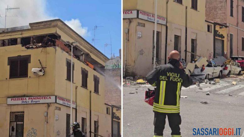 Esplosione palazzo Sassari in via don Minzoni