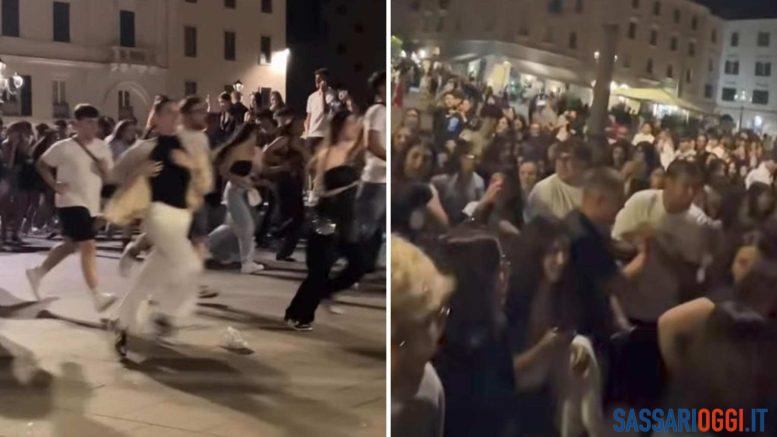 La grande corsa in piazza d'Italia, il rito per la maturità a Sassari