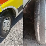 Rubano le ruote dell'ambulanza della Croce Blu a Sassari e le sostituiscono con le vecchie
