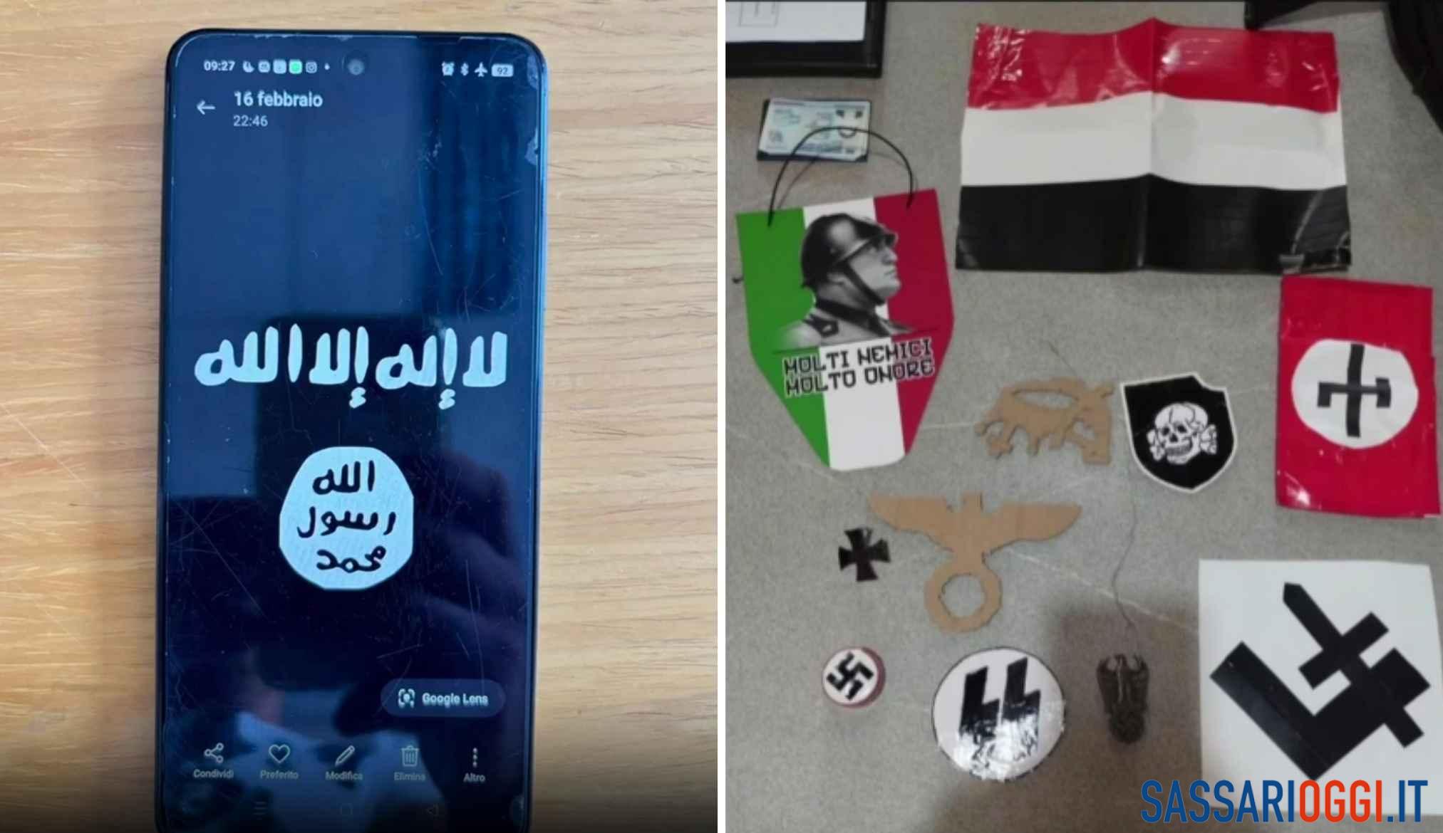 Giovani suprematisti bianchi, blitz della polizia anche nel Sassarese