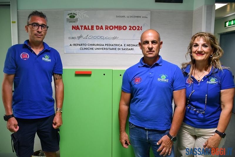 I rappresentanti del Club 4x4 - Realtà virtuale per i piccoli pazienti di Chirurgia pediatrica a Sassari