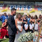 Matrimonio nello stadio della Torres Sassari