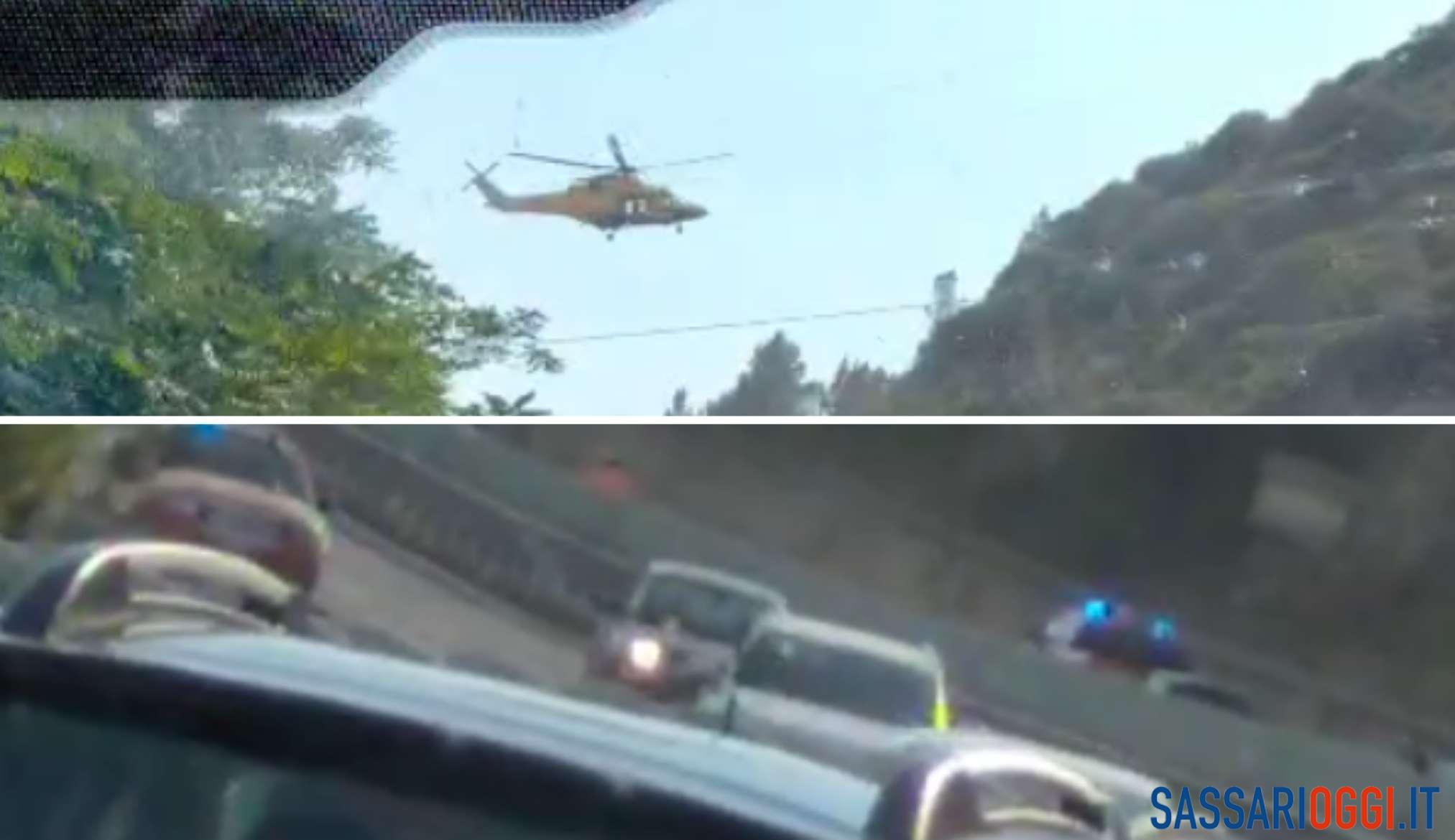 Violento incidente all'uscita di Sassari, ci sono diversi feriti