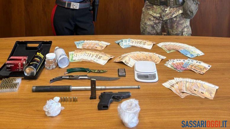 Armi, droga e ordigni in casa arresto alla periferia di Alghero