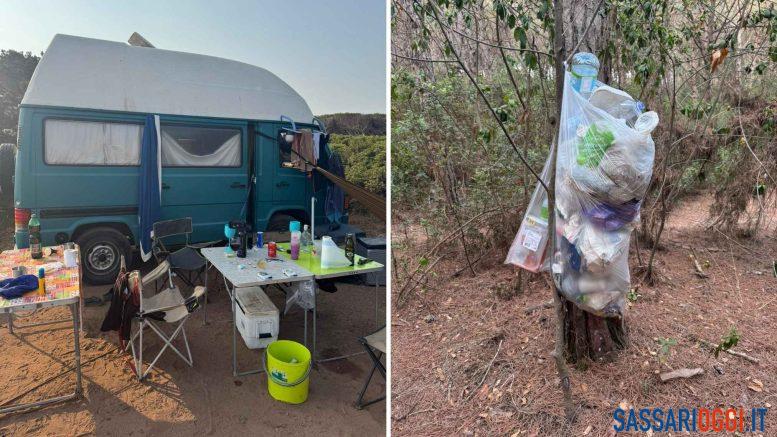 Campeggio abusivo tra Lago di Baratz e Porto Ferro, multati