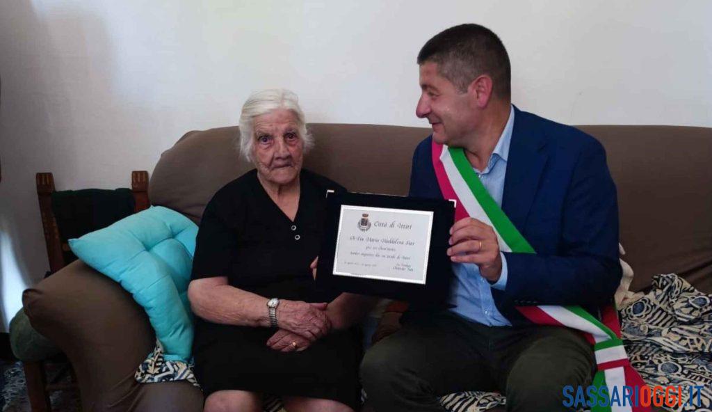 Grande festa a Ittiri per i 100 anni di Maria Maddalena Sias