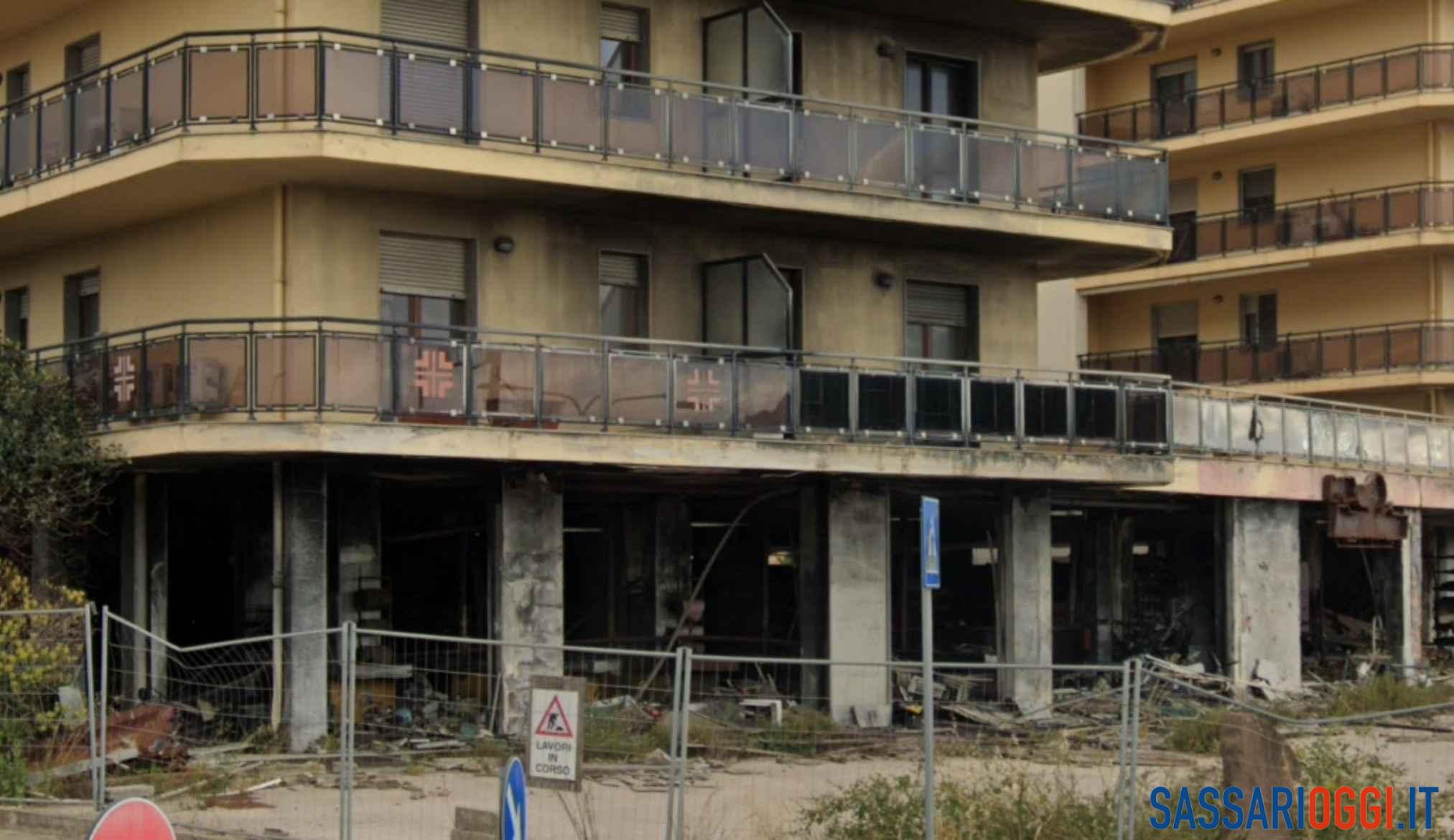 Palazzo bruciato Alghero