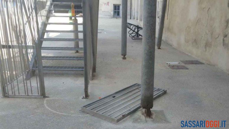 Vandalizzata la scala della Facoltà di Architettura di Alghero