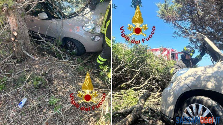 Violento incidente sulla strada di Stintino, ci sono due feriti
