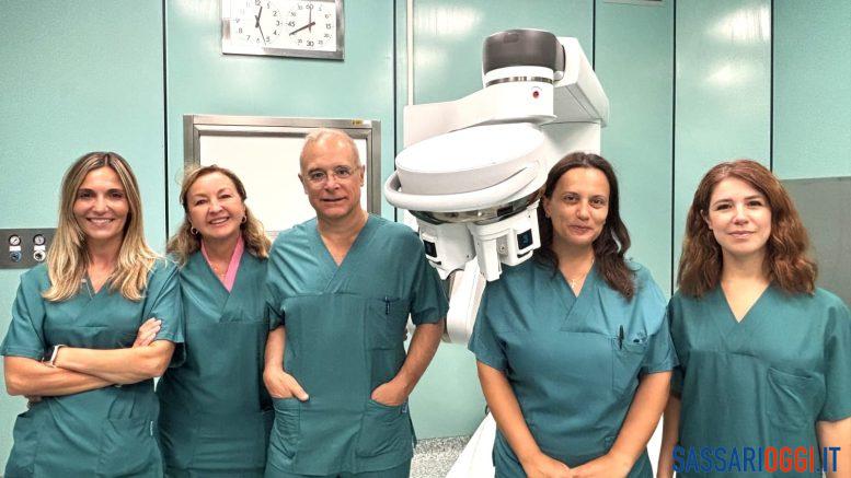 I chirurghi della Breast Unit di Sassari, al centro professor Fancellu
