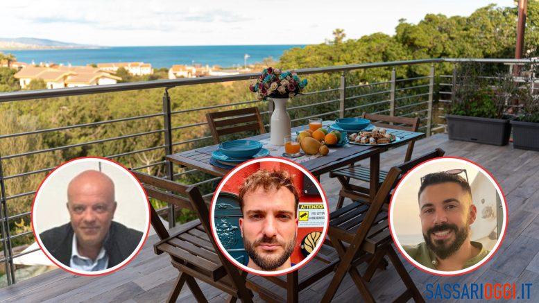 Affitti brevi Sassari, Giuseppe Boccia, Federico Melia, Manuel Ardisson