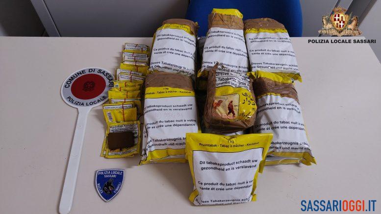 Sequestrati 12 chili di tabacco di contrabbando a Sassari
