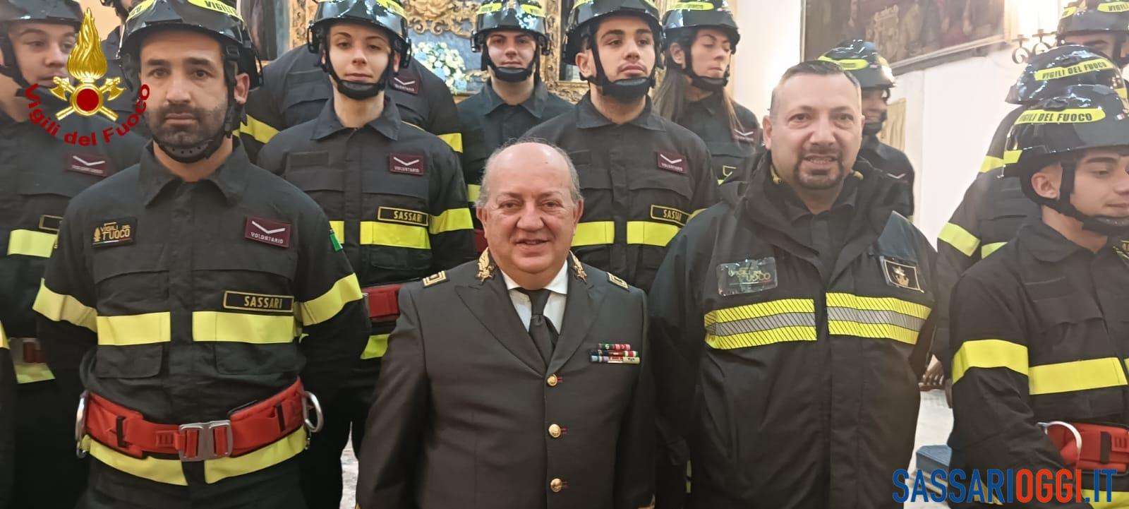 I vigili del fuoco di Sassari festeggiano la patrona Santa Barbara