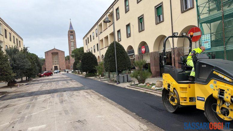 Nuovo asfalto per le strade di Fertilia dopo i lavori Abbanoa