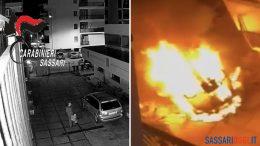 Piromane di Sassari incastrato dalle telecamere, ora è a Bancali