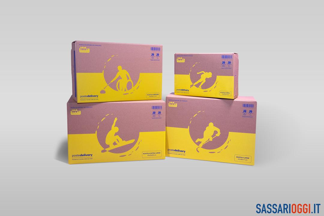 Ad Alghero le nuove buste e scatole 100% riciclate di Poste Italiane