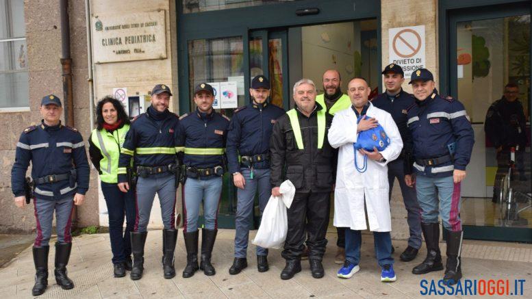 Il grande cuore della Polizia di Sassari, doni per i bambini ricoverati