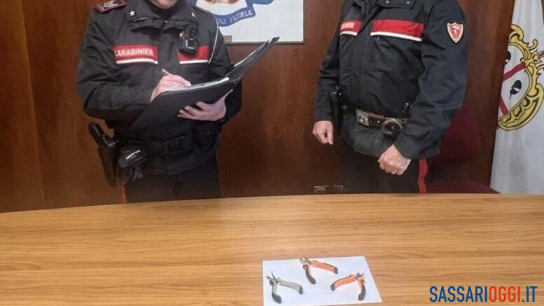 Giovane arrestato a Sassari con merce rubata e strumenti da scasso