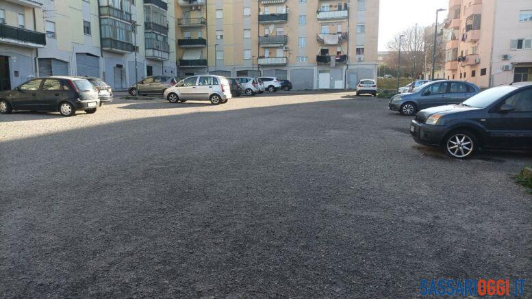 Piazza Amundusen nel quartiere Latte Dolce a Sassari