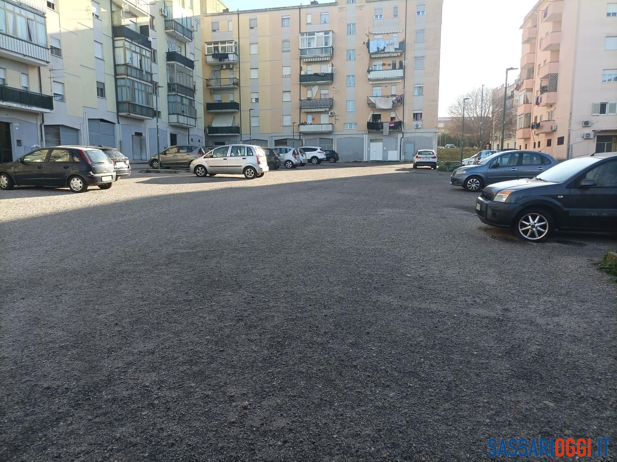 Piazza Amundusen nel quartiere Latte Dolce a Sassari