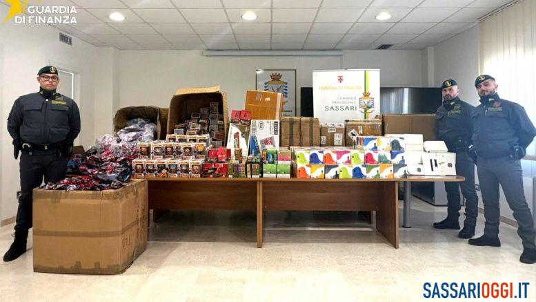 Sequestrati a Sassari migliaia di articoli contraffatti