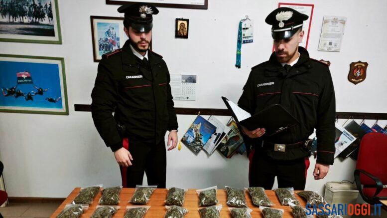 Arrestati tre giovani a Bosa con oltre un chilogrammo di marijuana