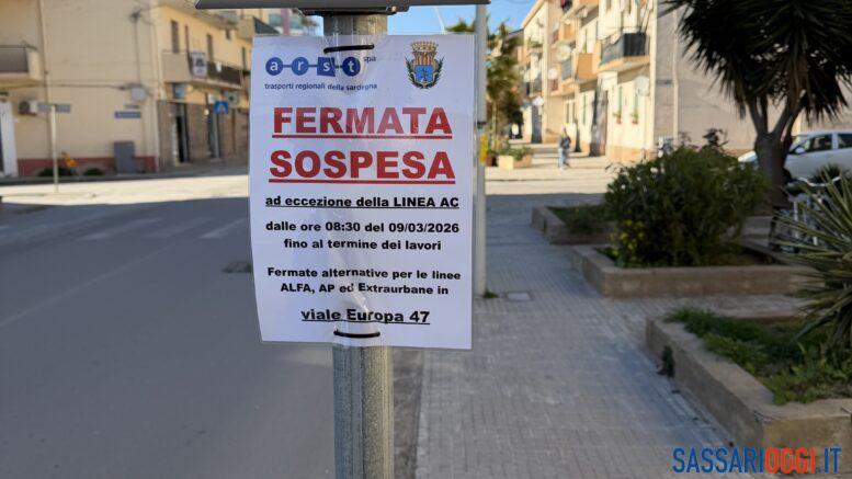 Fermata Arst viale Europa Alghero