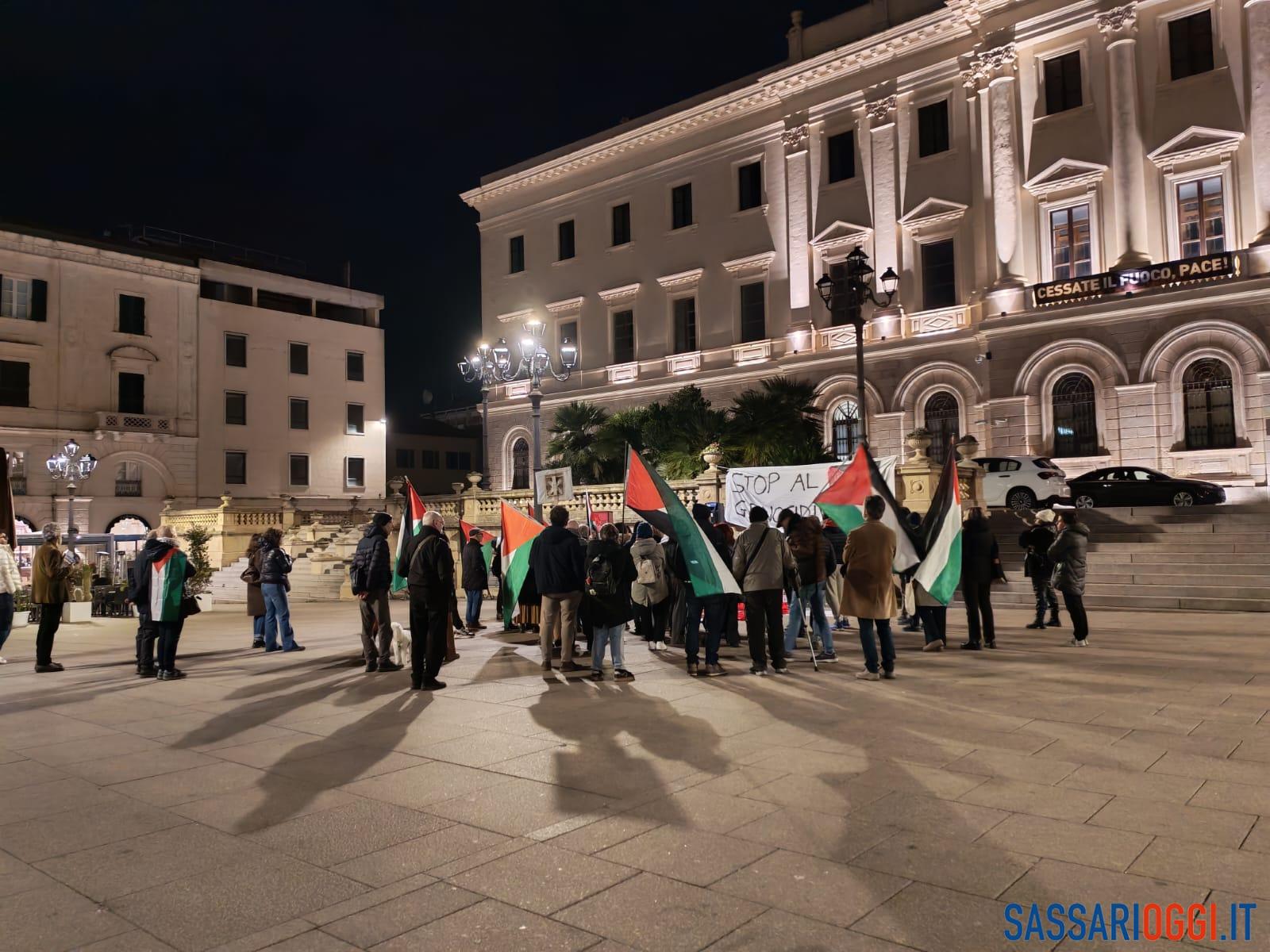 Manifestazione a Sassari per la Palestina