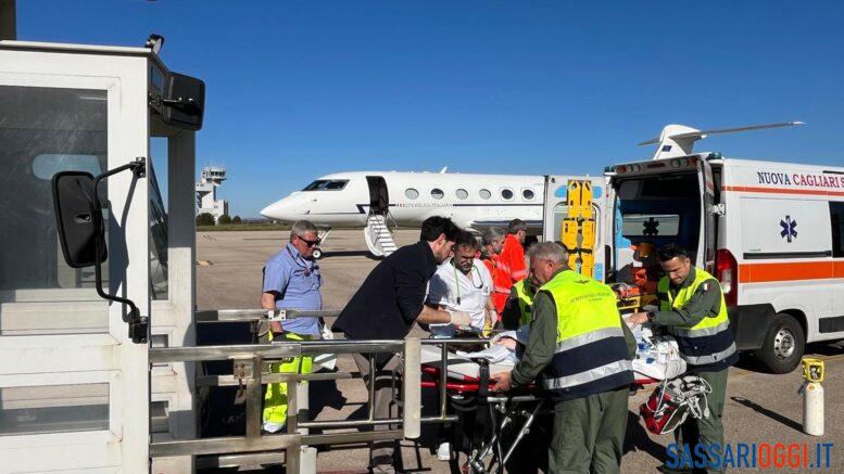 Bambina in pericolo di vita, volo d'urgenza da Alghero