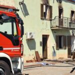 Incendio in un appartamento a Erula
