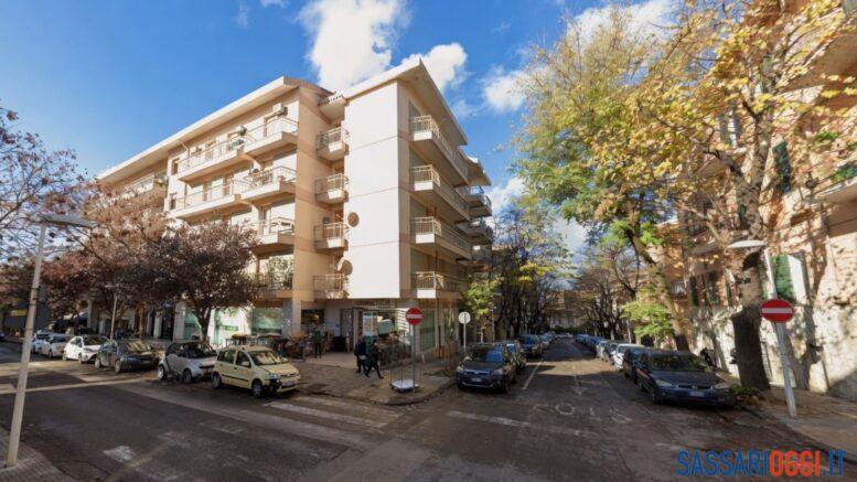 Viale Trieste e viale Caprera a Sassari